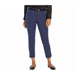 Banana Republic Navy Cropped Pant Slim Straight 16 Office Career Work Capsule